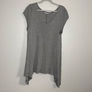 Bryn Walker Striped Sharkbite Shirt